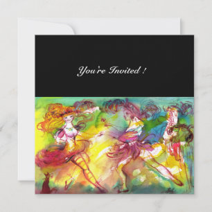 Invitation BALLET DE CARNAVAL / Musique de danse, Mascarade v