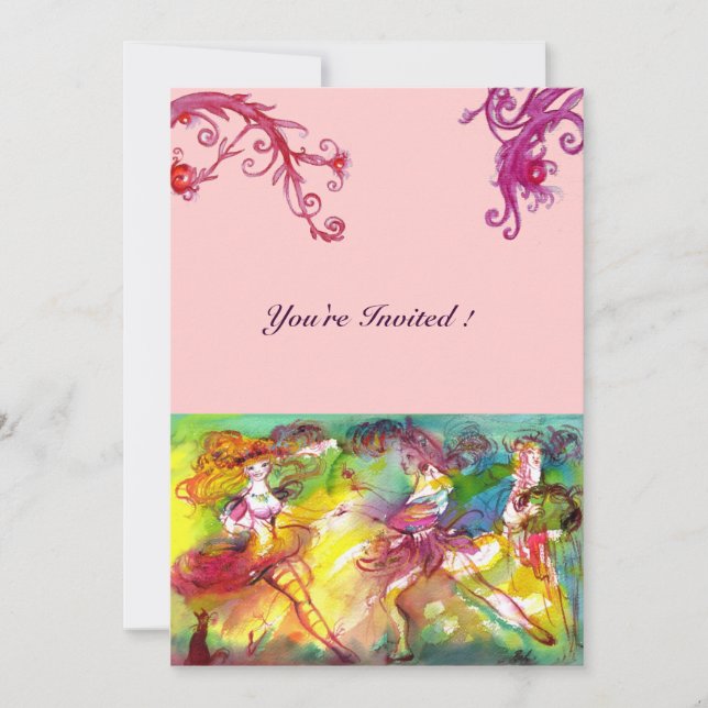 Invitation BALLET DE CARNIVAL / Mascarade Vénitienne, Musique (Devant)