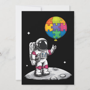 Invitation Ballon d'astronaute autiste Espace Sensibilisation