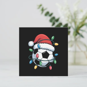 Invitation Ballon de football de Noël Sports Joueur de footba