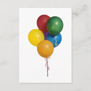 Invitation Ballons de parties multicolores