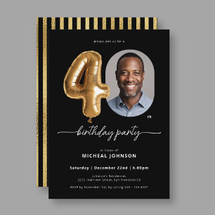 Invitation Ballons d'or noir 40e anniversaire