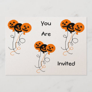 Invitation Ballons Invatations de Halloween