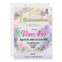 Ballons pastel et papillon pour un anniversaire de