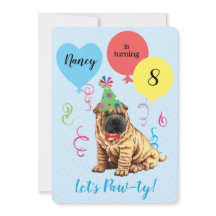 Balloons de fête d'anniversaire chinois Shar-Pei