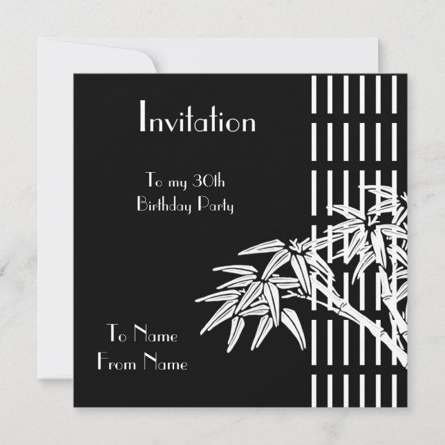 Invitation Bamboo (Devant)