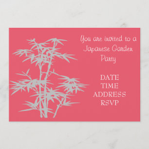 Invitation Bambou Jardin japonais fonction