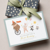 Bande d'animaux mignons Premier anniversaire