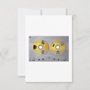 Invitation Bande de cassette Illustration musique Vintage Lov