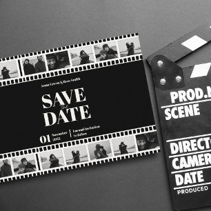 Invitation Bande de film Collage de photos drôles Save The Da