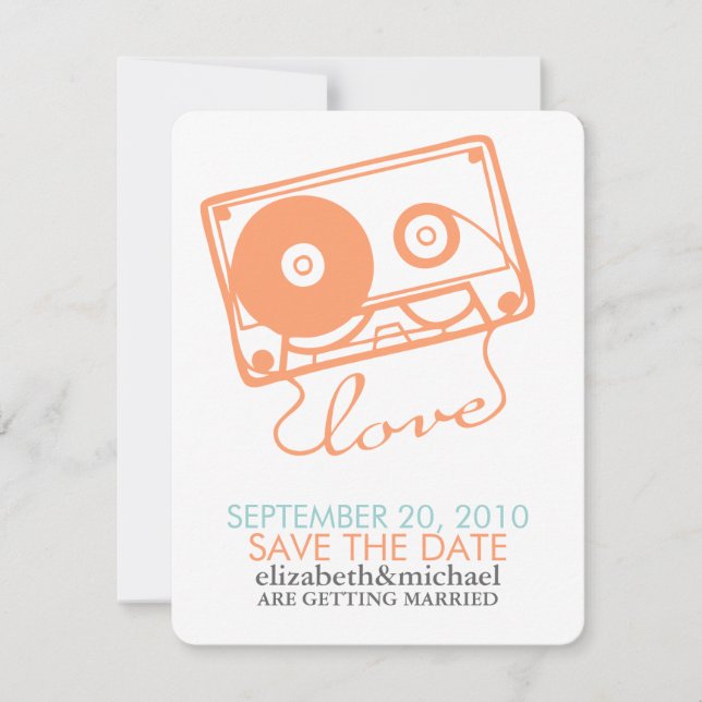 Invitation Bande mixte d'annonces de Love Save the Date (Devant)