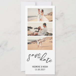 Invitation Bande photo moderne Enregistrer la date