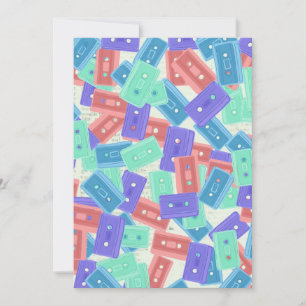 Invitation Bandes-cassettes Pastel - 90s Musique esthétique