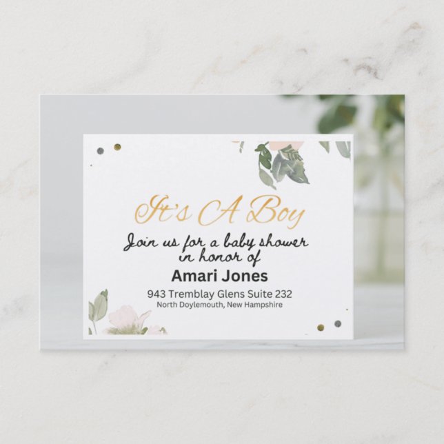  Invitation Banner for Baby Celebration (Front)