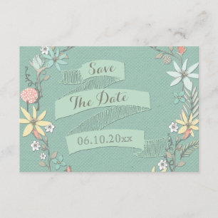 Invitation Bannière Baby shower Floral Wreath Enregistrer la 
