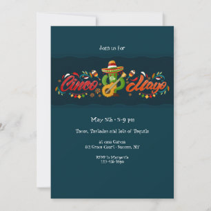 Invitation Bannière Cinco De Mayo