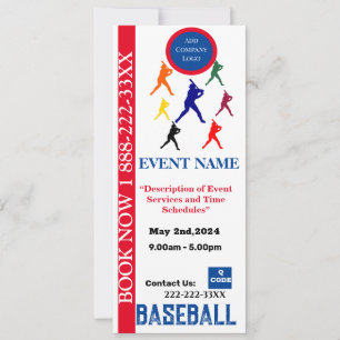 INVITATION BANNIÈRE RETRACTABLE BASEBALL