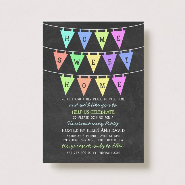 Invitation Bannières de Bunte mignonne Accueil Sweet Home Mén (Créateur téléchargé)