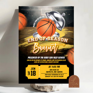 Invitation banquet de fin de saison de basketball