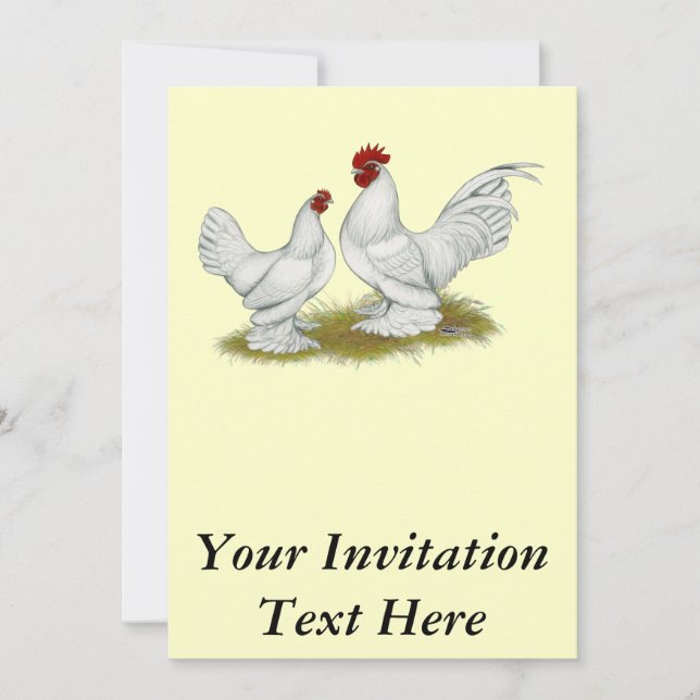 Invitation Bantams ancrés (Devant)