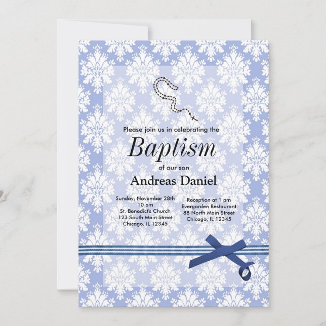 Invitation Baptême (Devant)