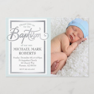 Invitation Baptême, Baptême, Baptême De Garçon