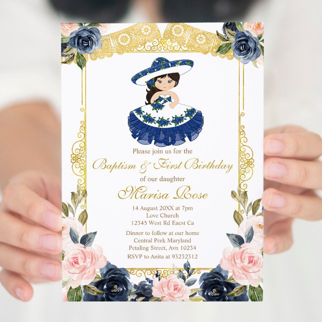 Invitation Baptême Baptême de la Marine Mexicaine (Créateur téléchargé)