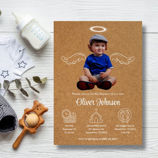 Invitation Baptême Bautizo Invitacion Christening (Créateur téléchargé)