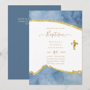 Invitation Baptême BUDGÉTAIRE Christening Communion INVITATIO