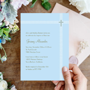 Invitation Baptême/Christening Corner