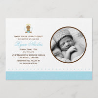 Baptême de bébé doux photo de garçon