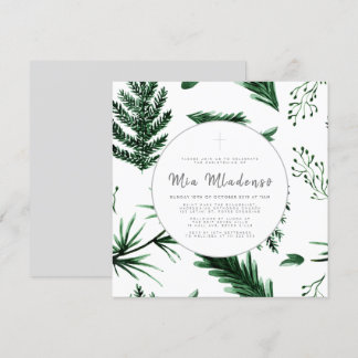 Invitation Baptême de bébé sans joint Christening