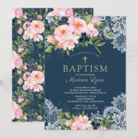 Baptême de dentelle des Roses et des pivoines