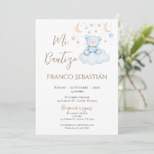 Invitation Baptême de garçon en Boho espagnol