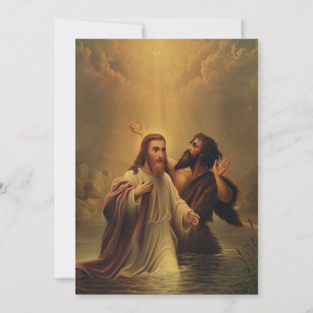 Invitation Baptême de Jésus-Christ (Devant)