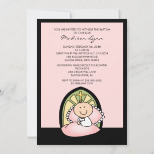 Invitation Baptême de petite fille, baptême, baptême, avèneme