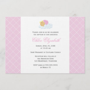 Invitation Baptême de petite fille douce