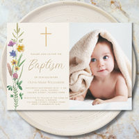 Baptême de photo de fleur sauvage