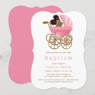 Invitation Baptême de poussette douce Baptême Baptême Christe