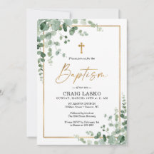 Invitation Baptême de verdure
