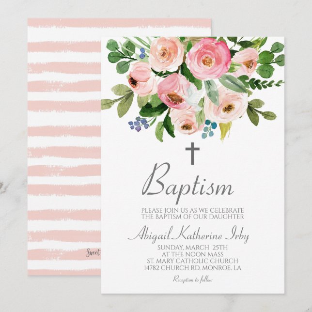 Invitation Baptême de verdure (Devant / Derrière)