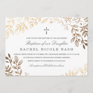 Invitation Baptême des fleurs de récolte