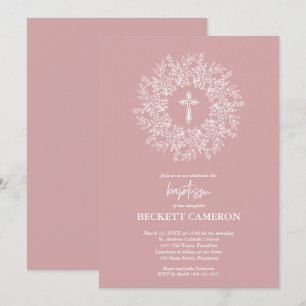 Invitation Baptême et baptême religieux moderne