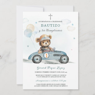 Invitation Baptême et premier anniversaire