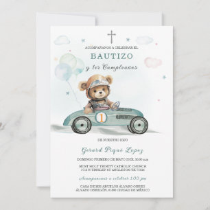 Invitation Baptême et premier anniversaire