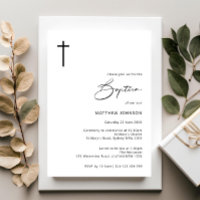 Baptême minimaliste et simple baptême
