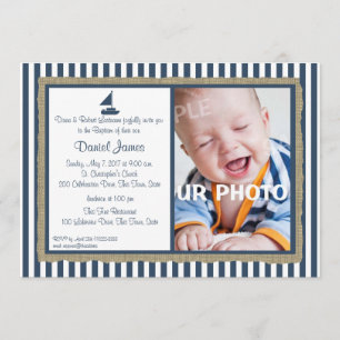 Invitation Baptême nautique