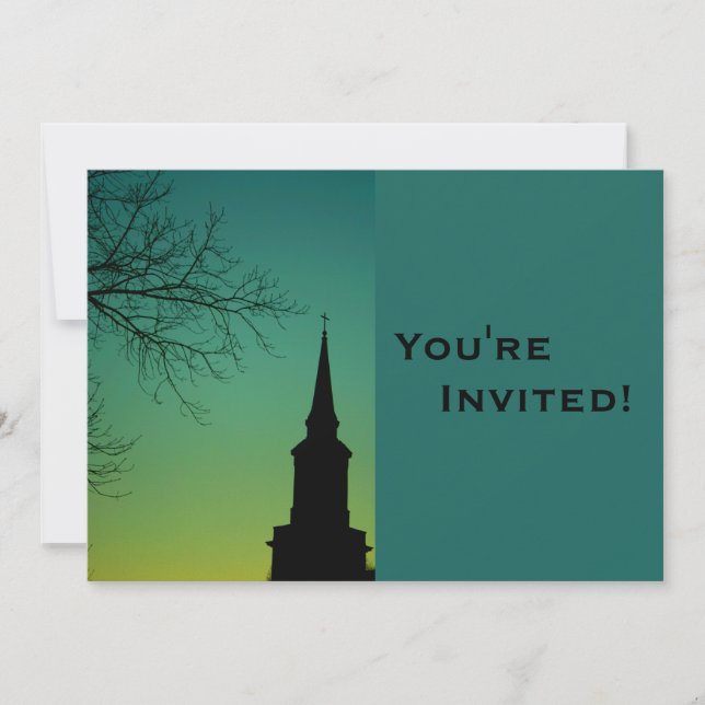 Invitation Baptême persistant de l'Église (Devant)
