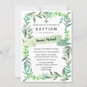 Invitation Baptême Yianni.