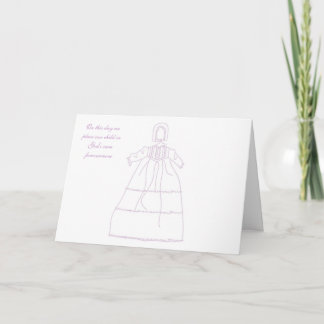 Invitation baptismale de robe